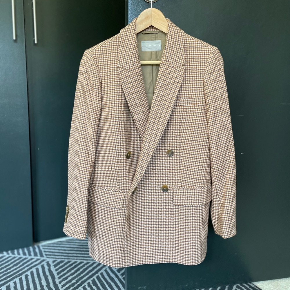Everlane oversized double breasted wool blazer 00
